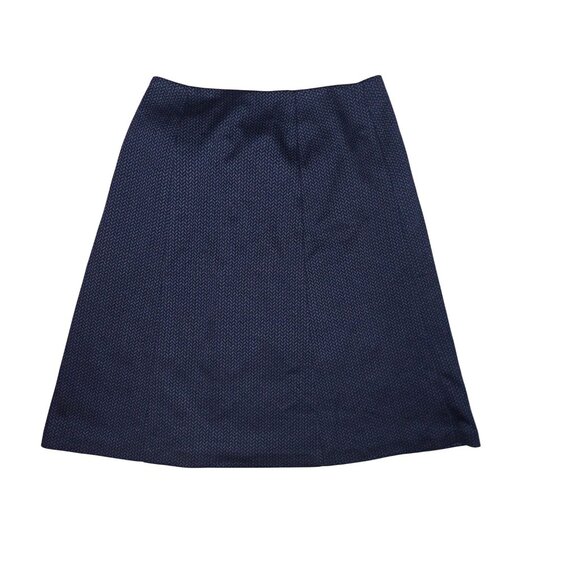 Coldwater Creek Ponte‎ Chevron A line Skirt Women 5 gray New Classic Career - Picture 6 of 6